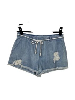 aerie Distressed Raw Hem Pull-on Mini Shorts